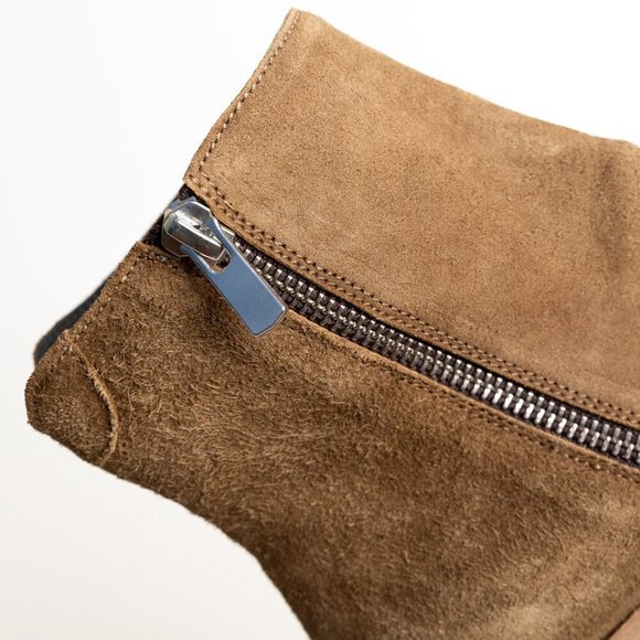 Officine Creative Josee 006 Boots Brown Suede Bootie Italy Handmade EU 36.5 NEW - Picture 11 of 16